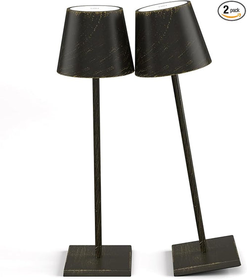 2-Pack Rechargeable Table Lamps LED Cordless Table Lamp 3W 5500mAh Battery by Aoceley