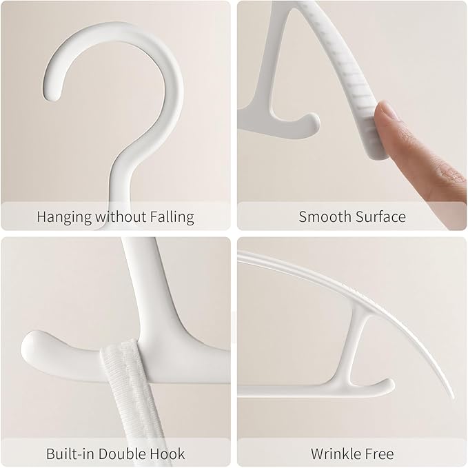 Clothes Hangers Plastic, Makes The Perfect Coat Hanger and General Space Saving - Image 3