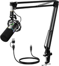 MAONO XLR/USB Dynamic Microphone Kit, RGB Podcast Mic by MAONO