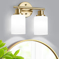 Guliaofo 2-Light Vanity Lights, Brushed Gold Bathroom Light Fixture by GuliaofoLights