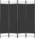 DUMOS 4 Panel Partition Room Divider, 6 Ft Tall Folding Privacy Screen by DumosLifestyle
