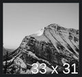 Frame It Easy 33 x 31 Black Wood Frame by FrameItEasy