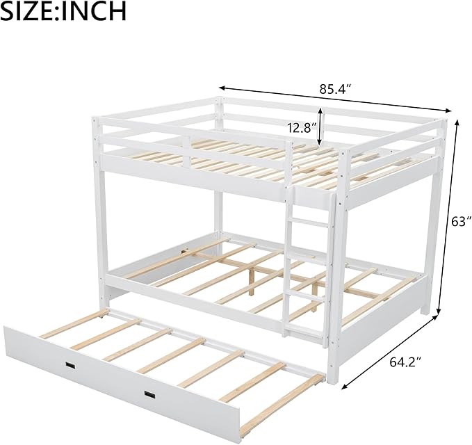 Bellemave Queen Over Queen Size Bunk Bed - Image 2