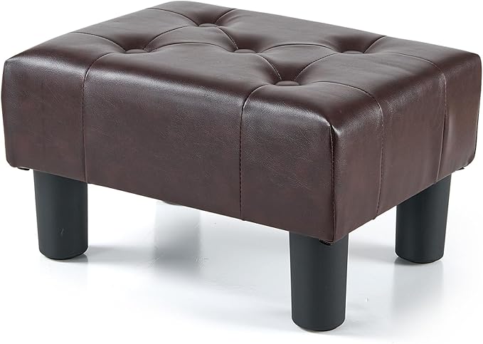 BRIAN & DANY Small Foot Stool, Leather Foot Stools by BRIANDANY
