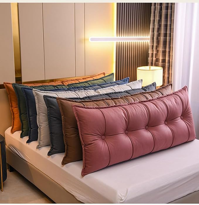 Headboard Wedge Pillow Leather Headboard Pillow Full/King/Queen/Single Size - Image 2