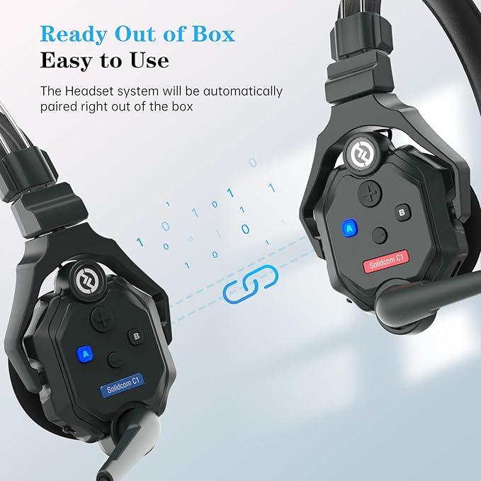 Hollyland Solidcom C1 Wireless Headset Intercom System 4-Person Full Duplex - Image 4