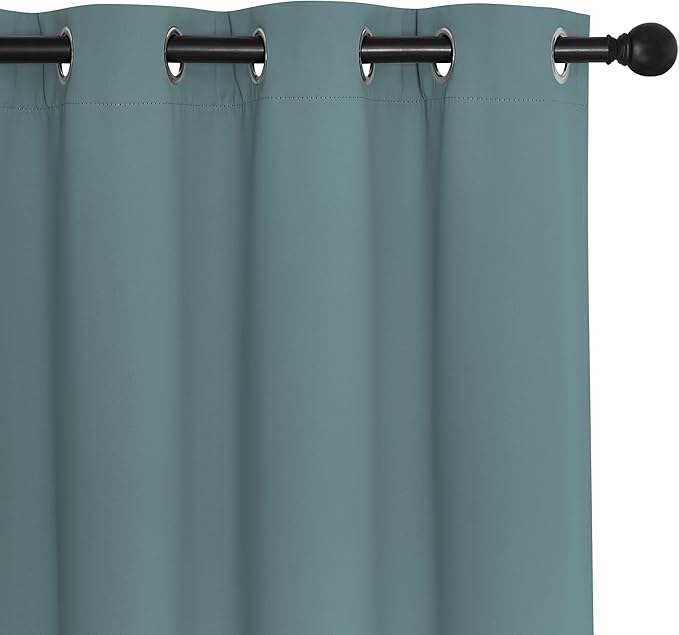 NICETOWN Greyish Blue Blackout Curtains - Image 7