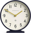 NEWGATE® Q Mantel Clock | Modern Classic Round Mantel Clock | Navy Blue | by NEWGATE