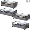 4-Packs Under Bed Storage with Wheels, Under The Bed Storage Drawers On Wheels by FOUCSSOMEI