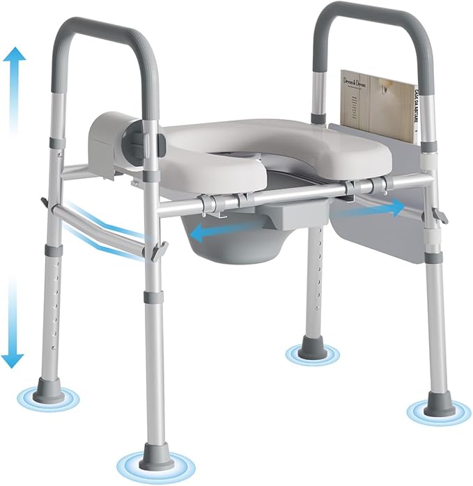Bedside Commode for Seniors, FSA/HSA Eligible Bedside Toilet by MANYUKOI
