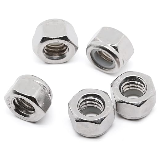 MewuDecor 1/2-13 Nylon Insert Hex Lock Nuts Locknuts, 304 Stainless Steel 18-8 - Image 7