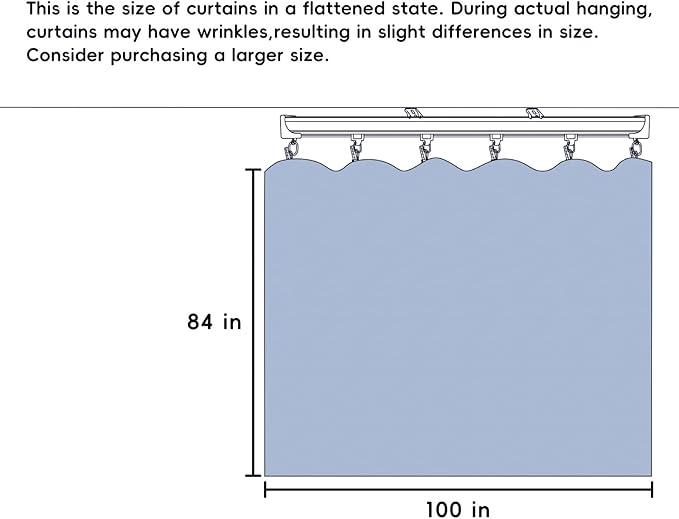 Room Divider Curtains Ceiling Mounted Track Sets Extra Wide Blackout Curtain - Image 7
