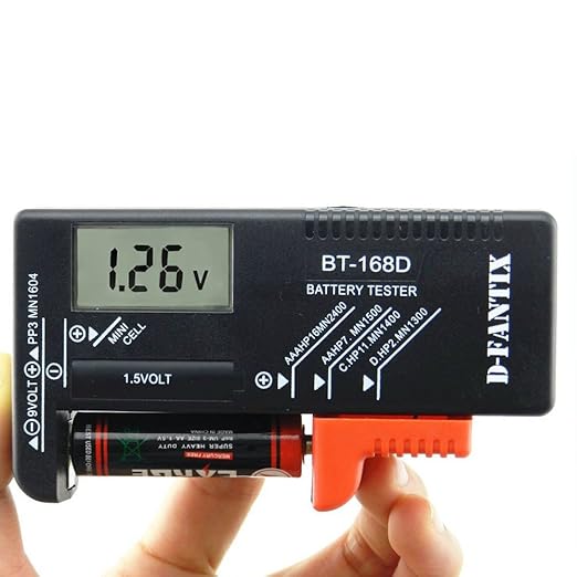 D-FantiX Digital Battery Tester, Universal Battery Checker Household Battery by D-FantiX