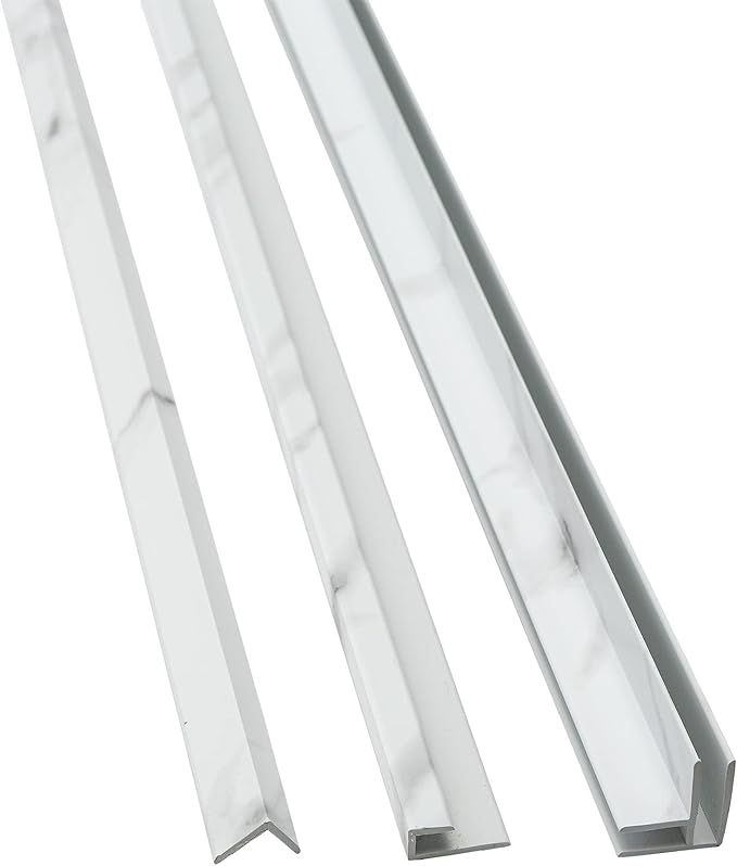 Palisade 78in x 36in x 36in Waterproof Vinyl Corner Shower Surround Kit - Image 8