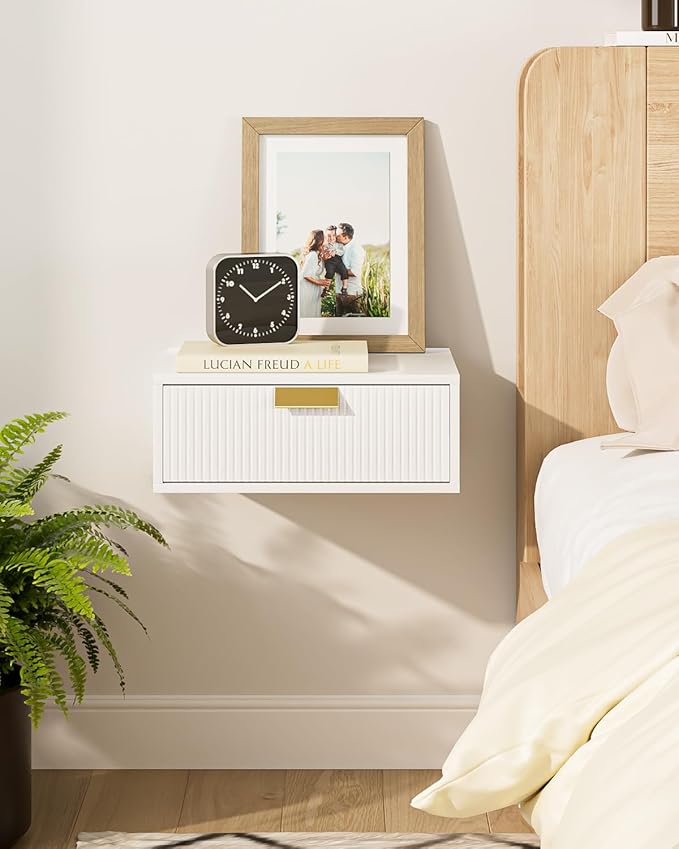 Floating Nightstand, Floating Shelf by Aienvey