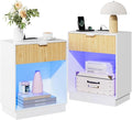 CMFYDAILY Fluted Nightstands Set of 2 by CMFYDAILY