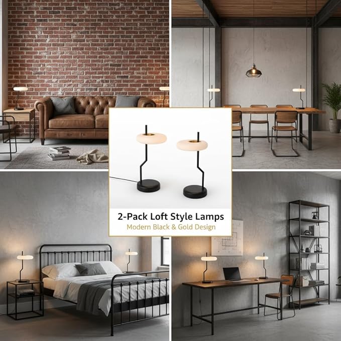 Small Bedside Table Lamp for Bedroom, Touch Control Nightstand Light, Dimmable - Image 3