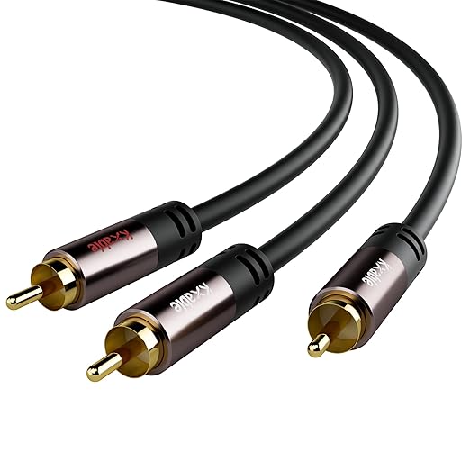 Kxable RCA Y-Adapter Splitter Cable 100 Feet, 1 RCA Male to 2 RCA Male Stereo - Image 2