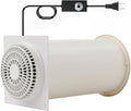 MEOZRI Through-the-Wall Ventilation Fan Exhaust Fan White Cover 6-inch Diameter by Unknown
