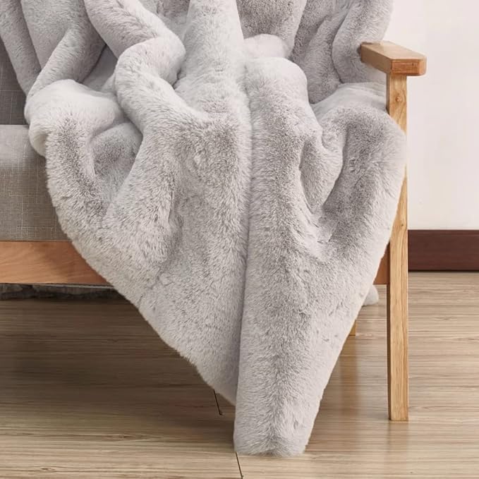 Silver Grey Plush Washable Area Rugs 8x10 Shag Rugs - Image 4