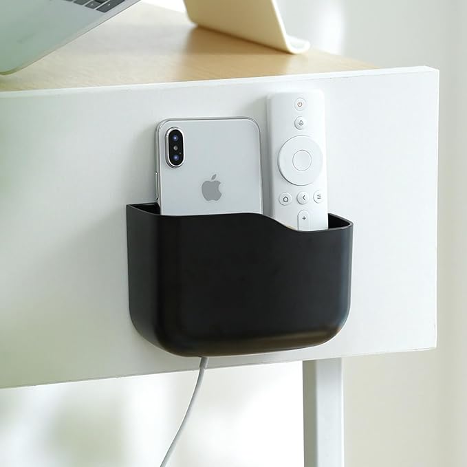 LINFIDITE 2 Pack Adhesive TV Remote Control Holder Wall Mount TV Remote Holder - Image 9