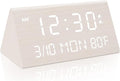 Kogonee Wooden Digital Alarm Clock, 0-100% Dimmer, 2 Alarm Settings, by Kogonee