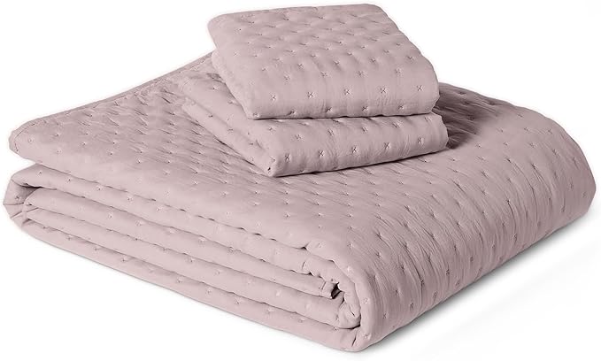 Amazon Basics Brushed Microfiber Quilt Set, Extra Soft by AmazonBasics