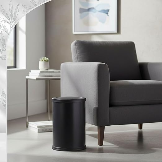 Maxdot 2 Pcs Black Bathroom Trash Can - Image 7