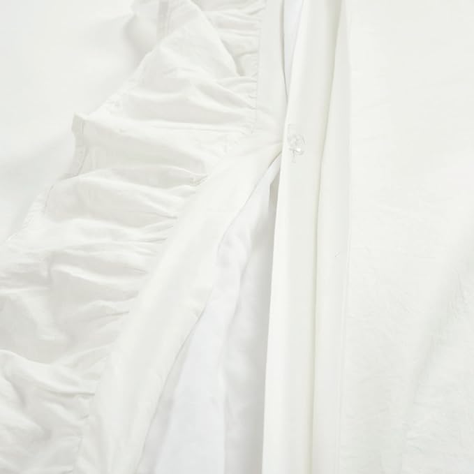 Lush Decor Ella Ruffle Lace 100% Cotton Duvet Cover, 3 Piece Set, Full/Queen - Image 7