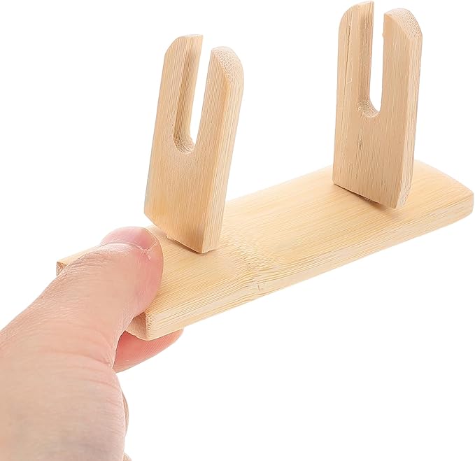 IMIKEYA Wood Folding Fans Stand Japanese Fan Holders Folding Handy Fans Display - Image 5