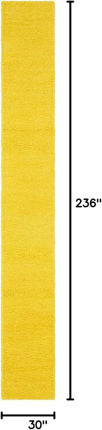 Unique Loom Solid Shag Collection Area Rug - Image 3