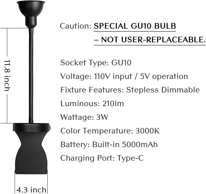 Solfres Innovative Design Rechargeable Headboard Reading Light. No Drilling - Image 7