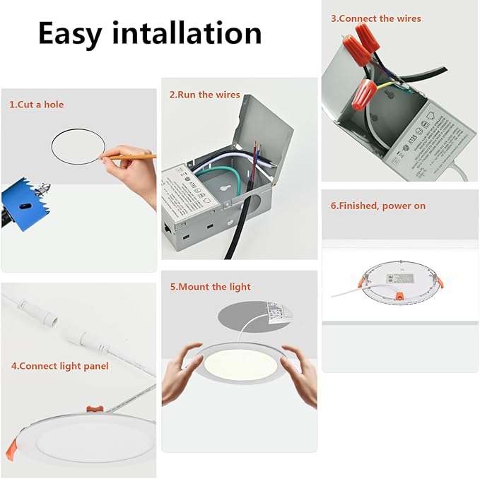 MKUJOO 36 Pack 4 Inch Ultra-Thin LED Recessed Ceiling Light - Image 5