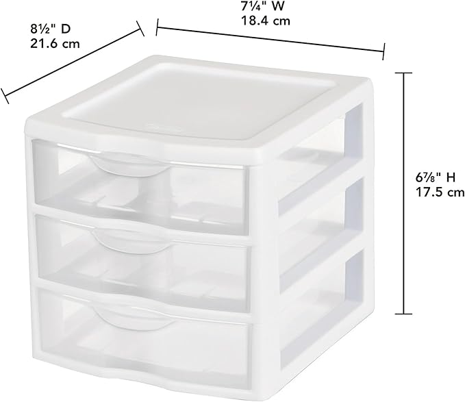 Small 3-Drawer Organizer Unit - Image 3