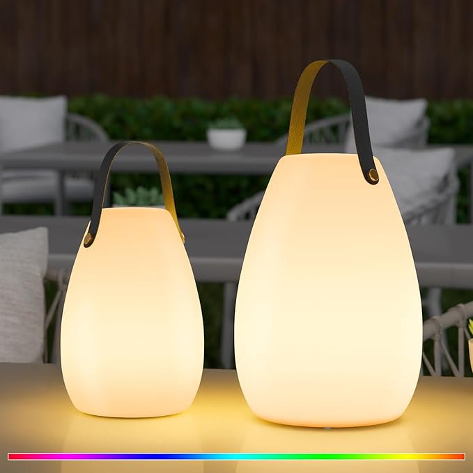 uuffoo 2 Pack Portable Outdoor Table Lamp by UUFFOO