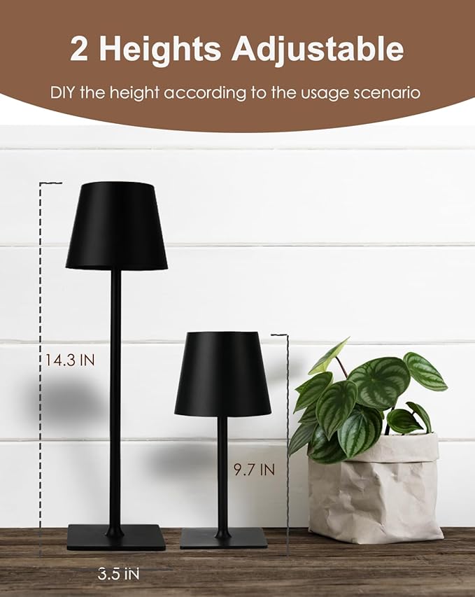 Cordless Table Lamp, Rechargeable Table Lamp - Image 3