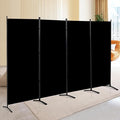 4 Panel Folding Privacy Screens, 6 FT Tall Wall Divider by CHOSENM