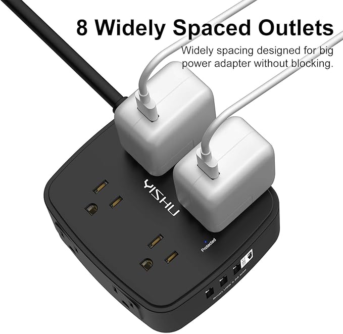 6 Ft Surge Protector Power Strip - Image 4