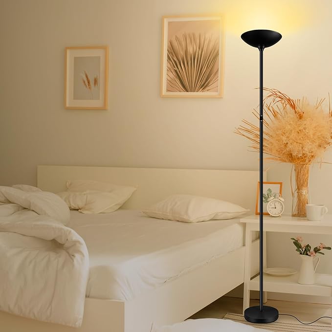 Stepless Dimmable Floor Lamp, 30W 3000LM Super Bright LED Torchiere Floor Lamps - Image 8