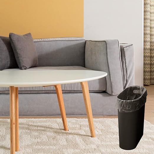 ROYFACC Small Trash Can Plastic Bathroom Wastebasket 3.2 Gallon Slim Garbage - Image 2