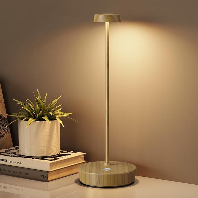 Cordless LED Table Lamp，Rechargeable Battery Desk Lamps, 3 Color Stepless - Image 3