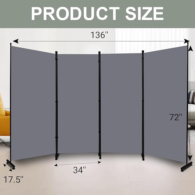 Room Divider Folding Privacy Screens - Image 6