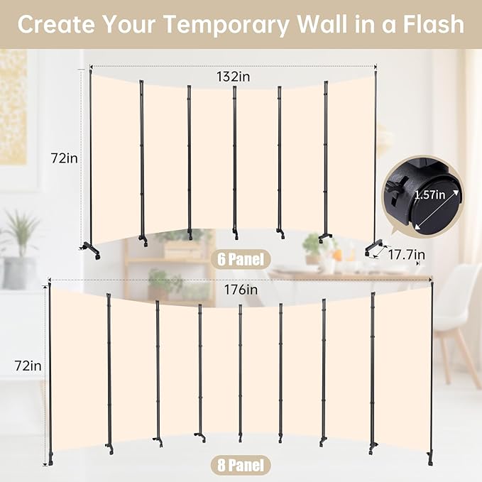 Room Divider Folding Privacy Screens - Image 6