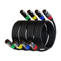AuxLink XLR Cables, XLR Microphone Cable 25 ft 4 Pack by AuxLinkcable