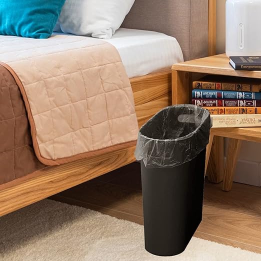 ROYFACC Small Trash Can Plastic Bathroom Wastebasket 3.2 Gallon Slim Garbage - Image 6