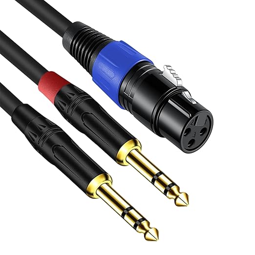 Jozzai 6.35mm Dual TRS to XLR Female Cable - Image 2