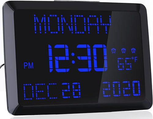 11.5" Large Display Digital Calendar Clock by ROCAM