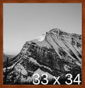 Frame It Easy 33 x 34 Russet Wood Frame by FrameItEasy