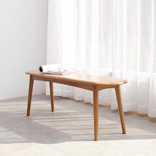 100% Solid Oak Dining Bench, Wood Bench by Wayshome