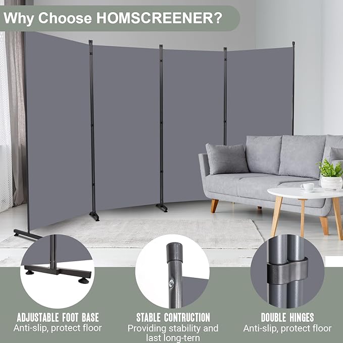 Room Divider Folding Privacy Screens - Image 2